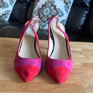 Anne Klein Red and Pink Heels
